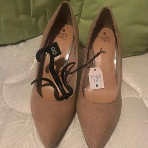 womens NEW HIGH HEEL SHOES size 8 TIME AND TRU